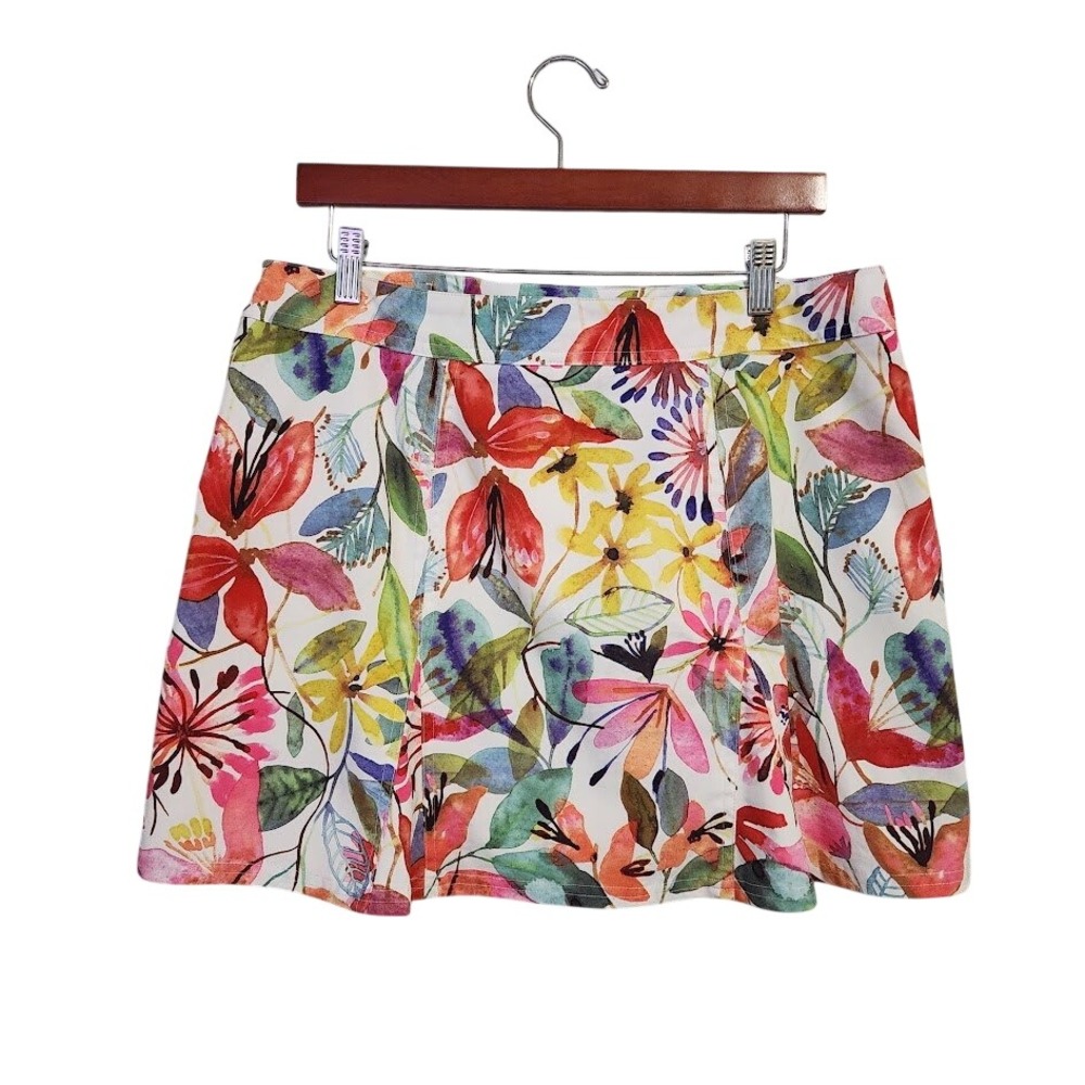RIP SKIRT Floral Wrap Skort Golfcore Resort Summer Size L